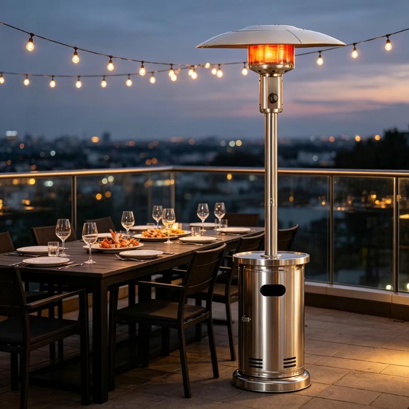 Patio Heater Standing - Airo Hızlı Isıtan Şemsiye Tipi Gazlı