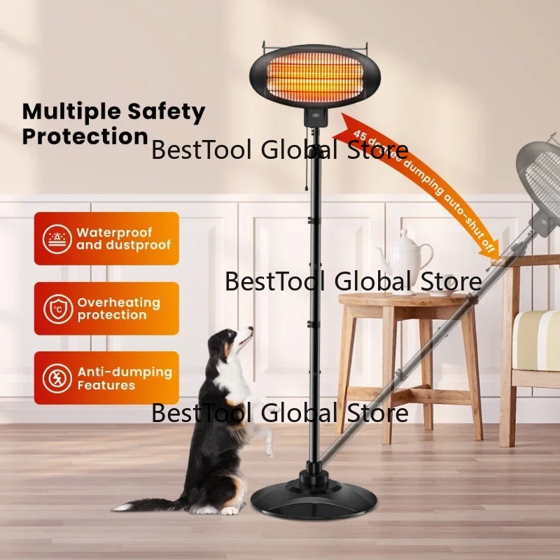 Patio Heater Standing - Su geçirmez Açık Hava Elektrikli Veranda