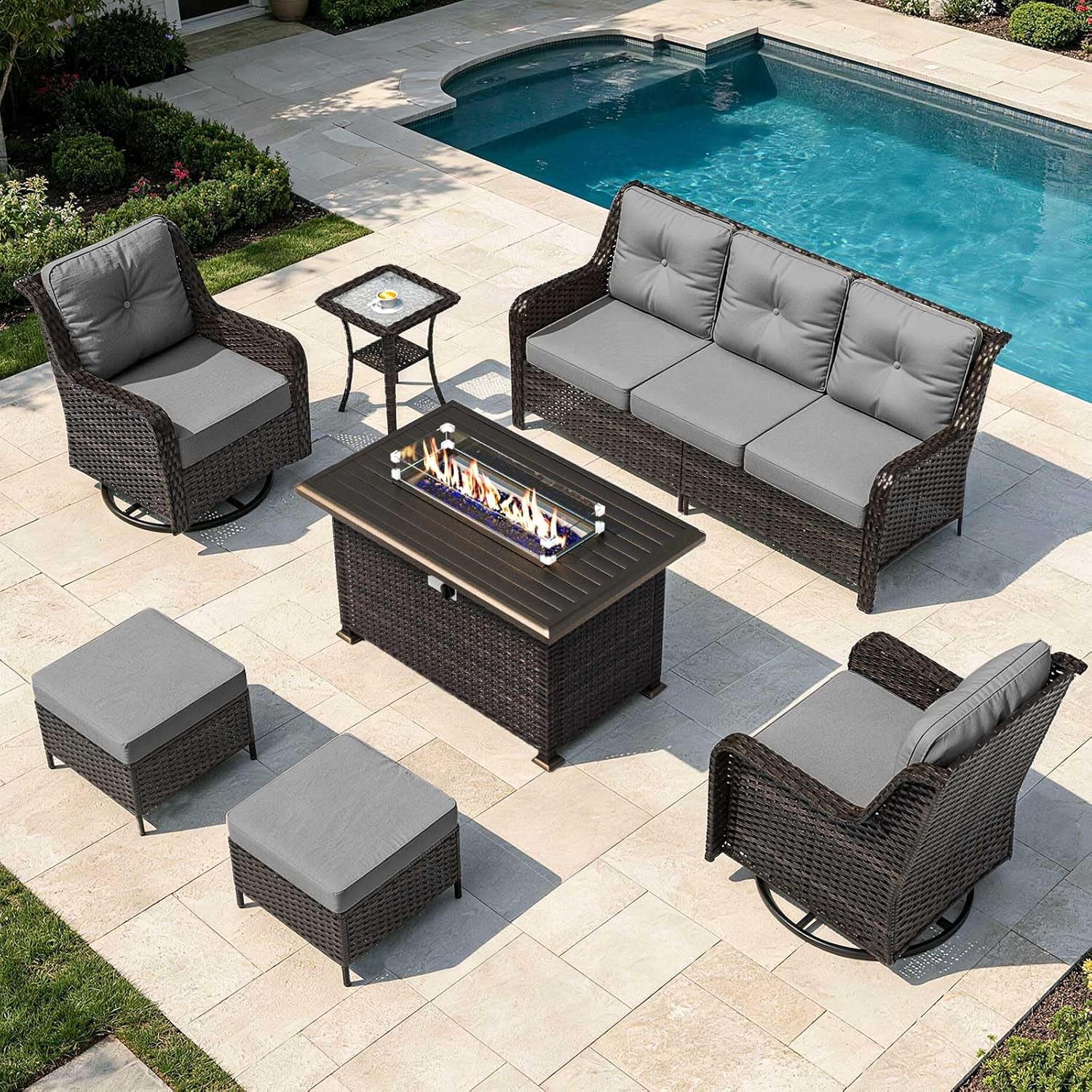 Outdoor Furniture Ideas - 7 Parçalı Bahçe Mobilya Seti, 2