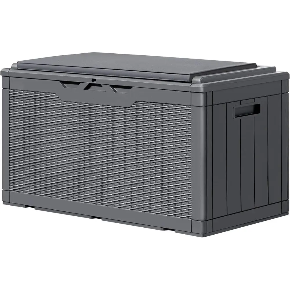 Outdoor Furniture With Storage For Cushions - 100 Galonluk Kilitlenebilir Güverte Saklama Kutusu,
