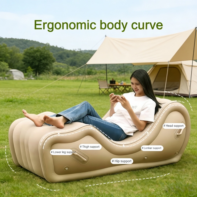 Outdoor Furniture Material - S Şekilli Şişme Sandalye, Açık Hava