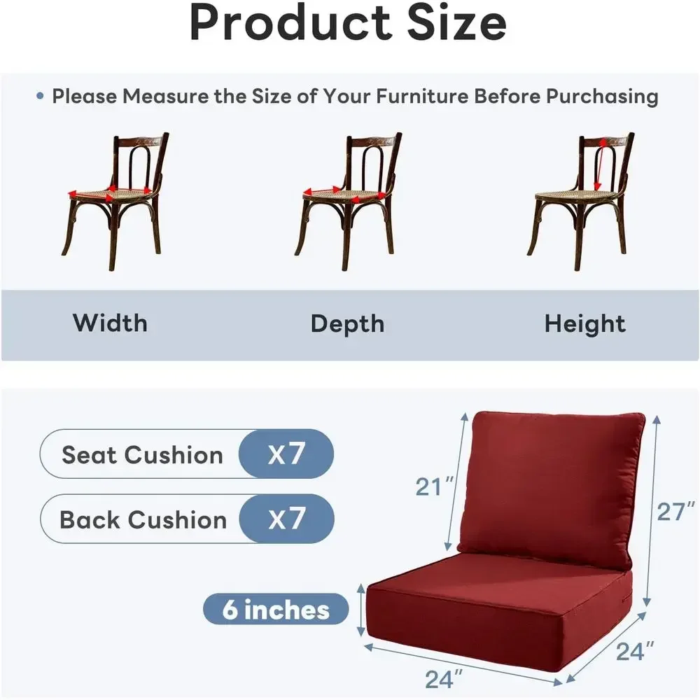 7 Parçalı Dış Mekan Sandalye M - Outdoor Furniture Cushions 24 X 24 incelemesi ve fiyatı