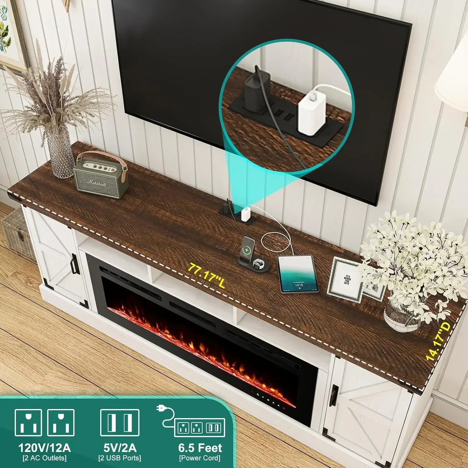 İndirimli Fiyat! 77 inç Şömine - Patio Heater Standing incelemesi ve fiyatı