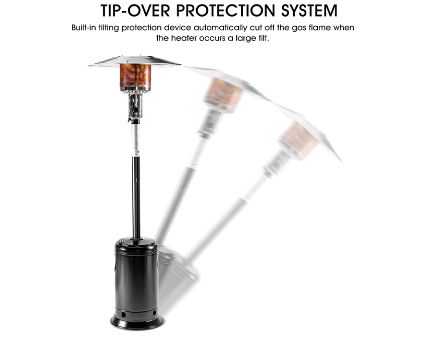 Ayaklı, Modern, Metal, Gazlı ( - Patio Heater Standing incelemesi ve fiyatı