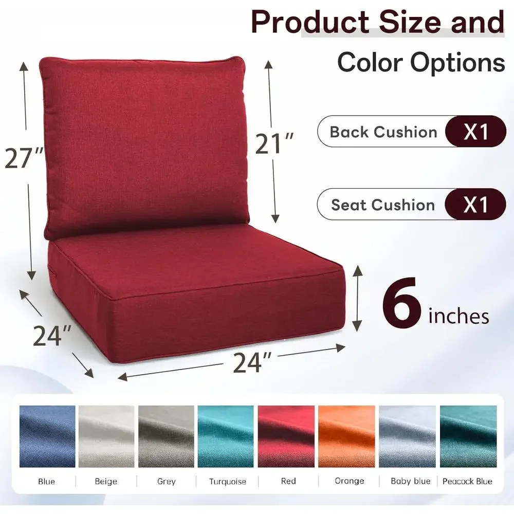 Dış Mekan Koltuk Minderi Seti  - Outdoor Furniture Cushions 24 X 24 incelemesi ve fiyatı