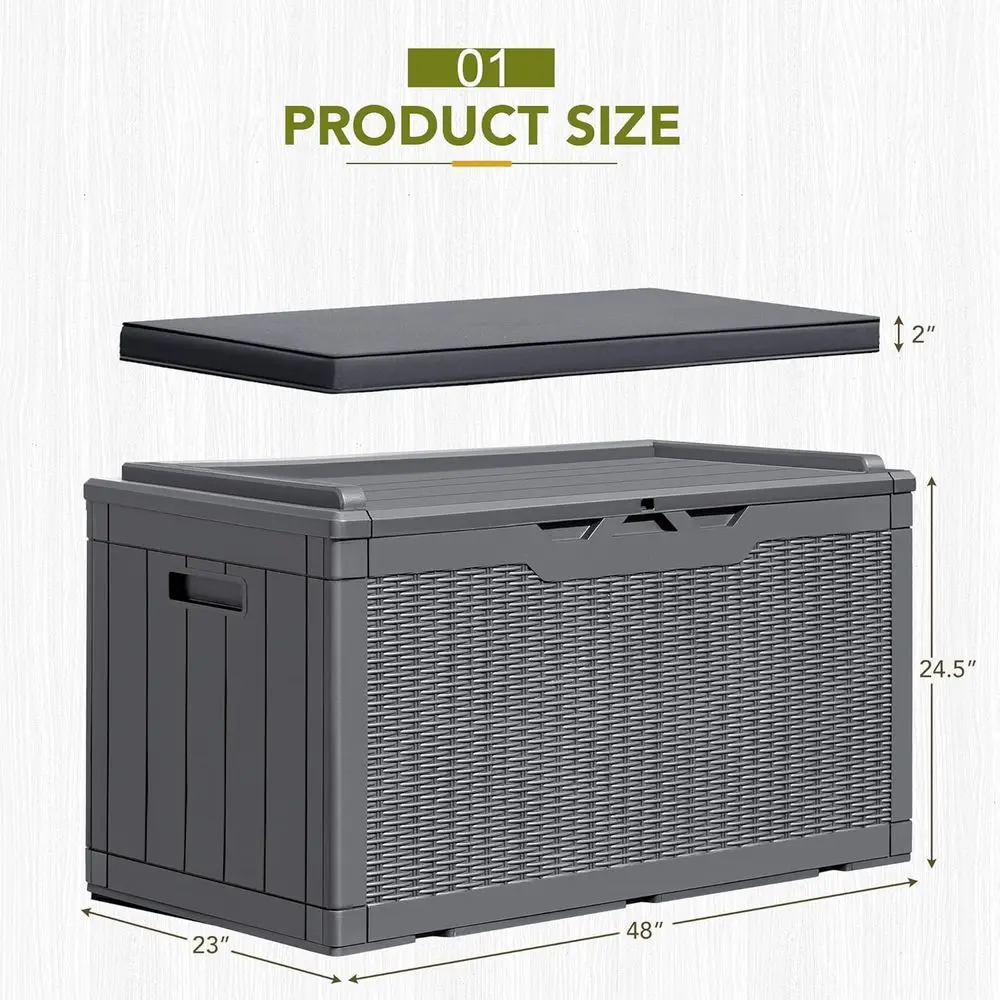 100 Galonluk Kilitlenebilir Gü - Outdoor Furniture With Storage For Cushions incelemesi ve fiyatı