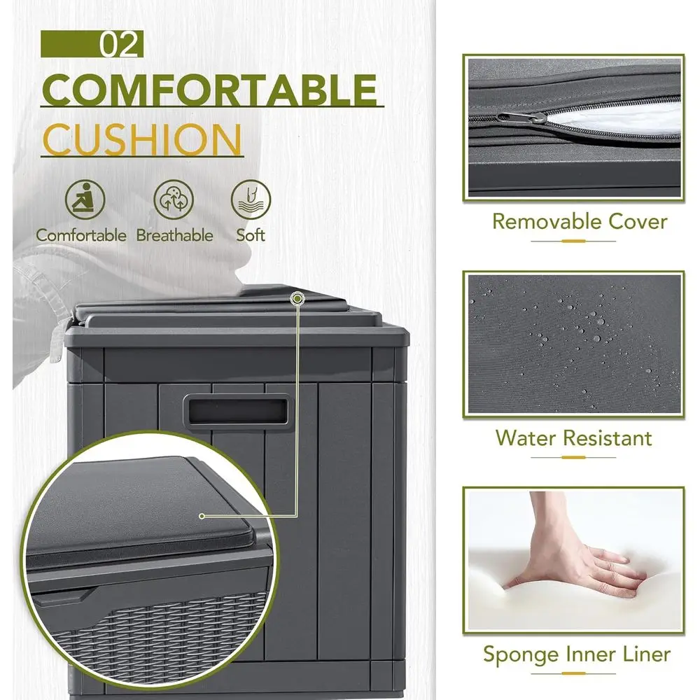 100 Galonluk Kilitlenebilir Gü - Outdoor Furniture With Storage For Cushions incelemesi ve fiyatı
