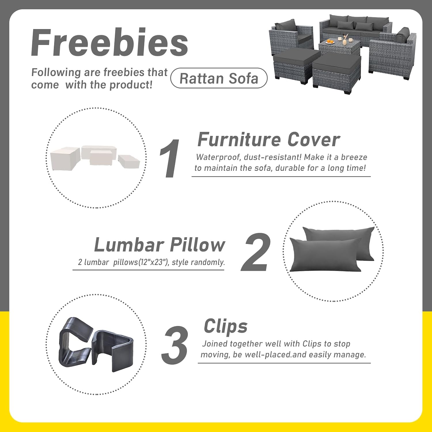 6 Parçalı Hasır Bahçe Mobilya  - Outdoor Furniture With Storage For Cushions incelemesi ve fiyatı