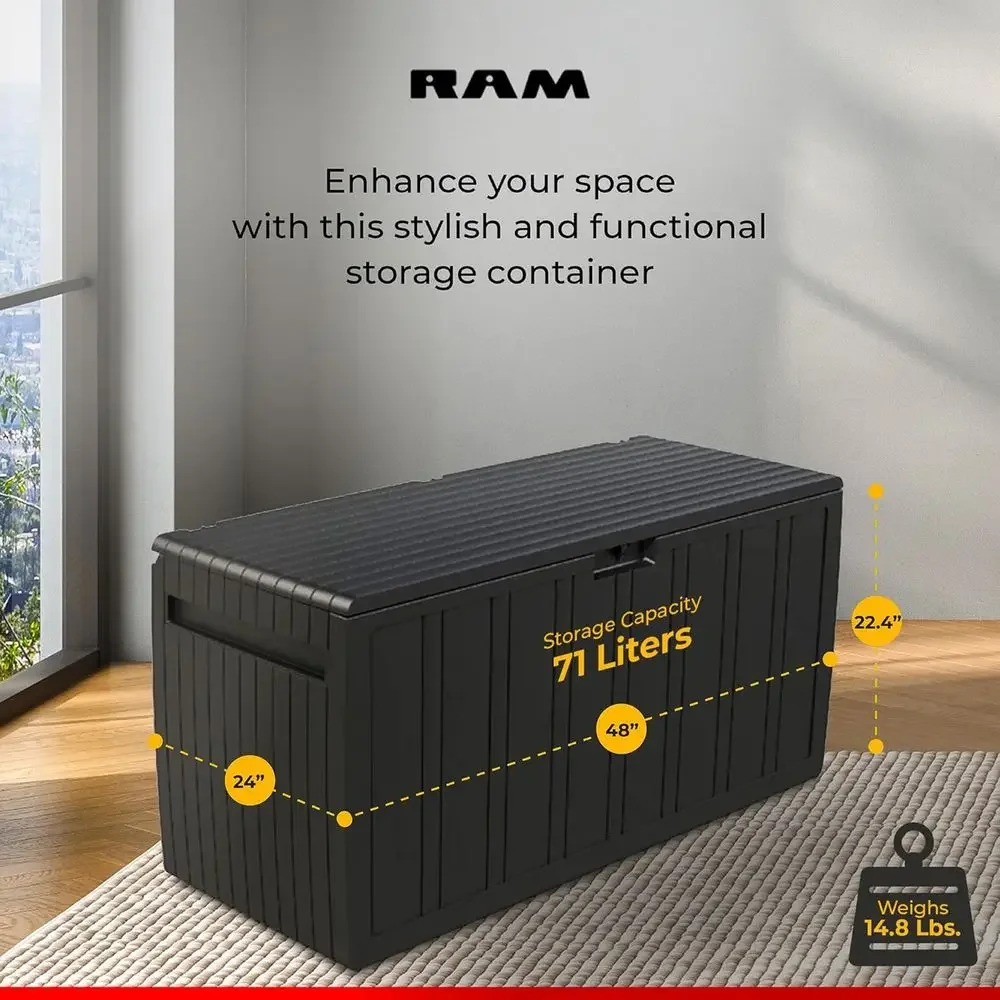 71 Galonluk Kahverengi Dış Mek - Outdoor Furniture With Storage For Cushions incelemesi ve fiyatı