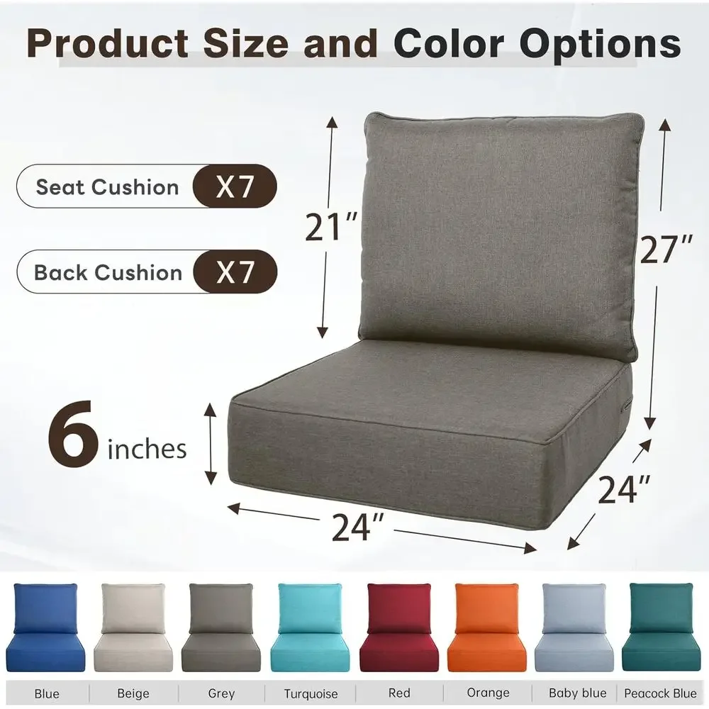 6'lı Kalın Dış Mekan Minder Se - Outdoor Furniture Cushions 24 X 24 incelemesi ve fiyatı